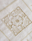 Coordinato Copriletto, Lenzuolo e Tovaglia 1236 2 Posti Puro Lino