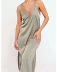 Camicia lunga donna in raso Eveline