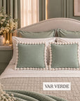 Cuscino arredo pon-pon