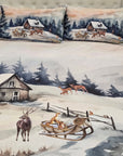 Copripiumino paesaggio invernale
