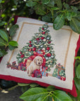 Cuscino arredo cagnolini a natale