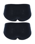 N.4 slip vita media con pizzo cotone