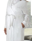 Vestaglia incrociata jersey di puro cotone