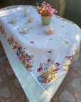 Copritavolo easter garden