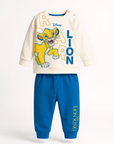 Pigiama neonato Re leone cotone felpato