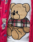 Vestaglietta con zip teddy bear