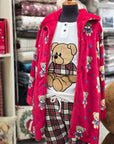 Vestaglietta con zip teddy bear