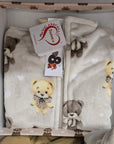 Vestaglietta con zip teddy bear