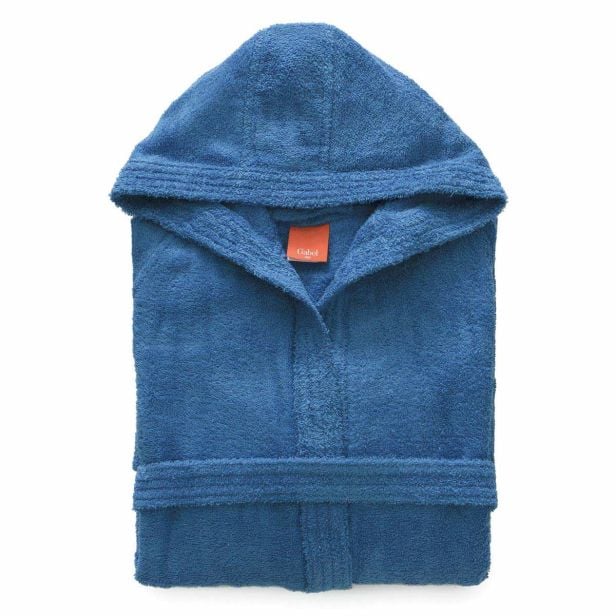 Accappatoio con cappuccio Gabel mod. Tintaunita in spugna da 380 gr
