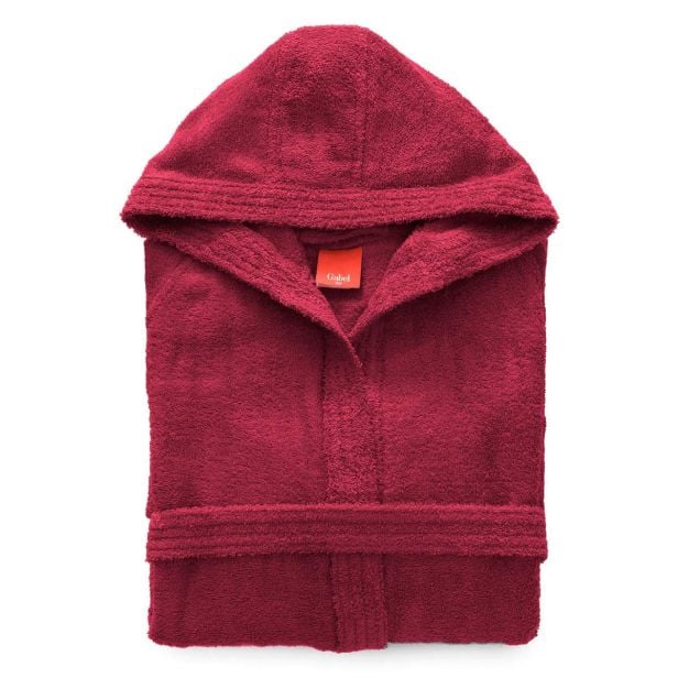 Accappatoio con cappuccio Gabel mod. Tintaunita in spugna da 380 gr