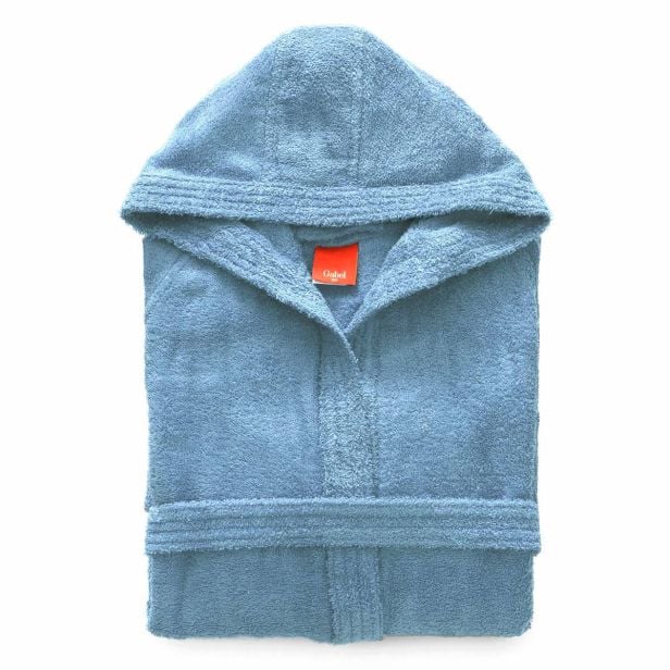 Accappatoio con cappuccio Gabel mod. Tintaunita in spugna da 380 gr