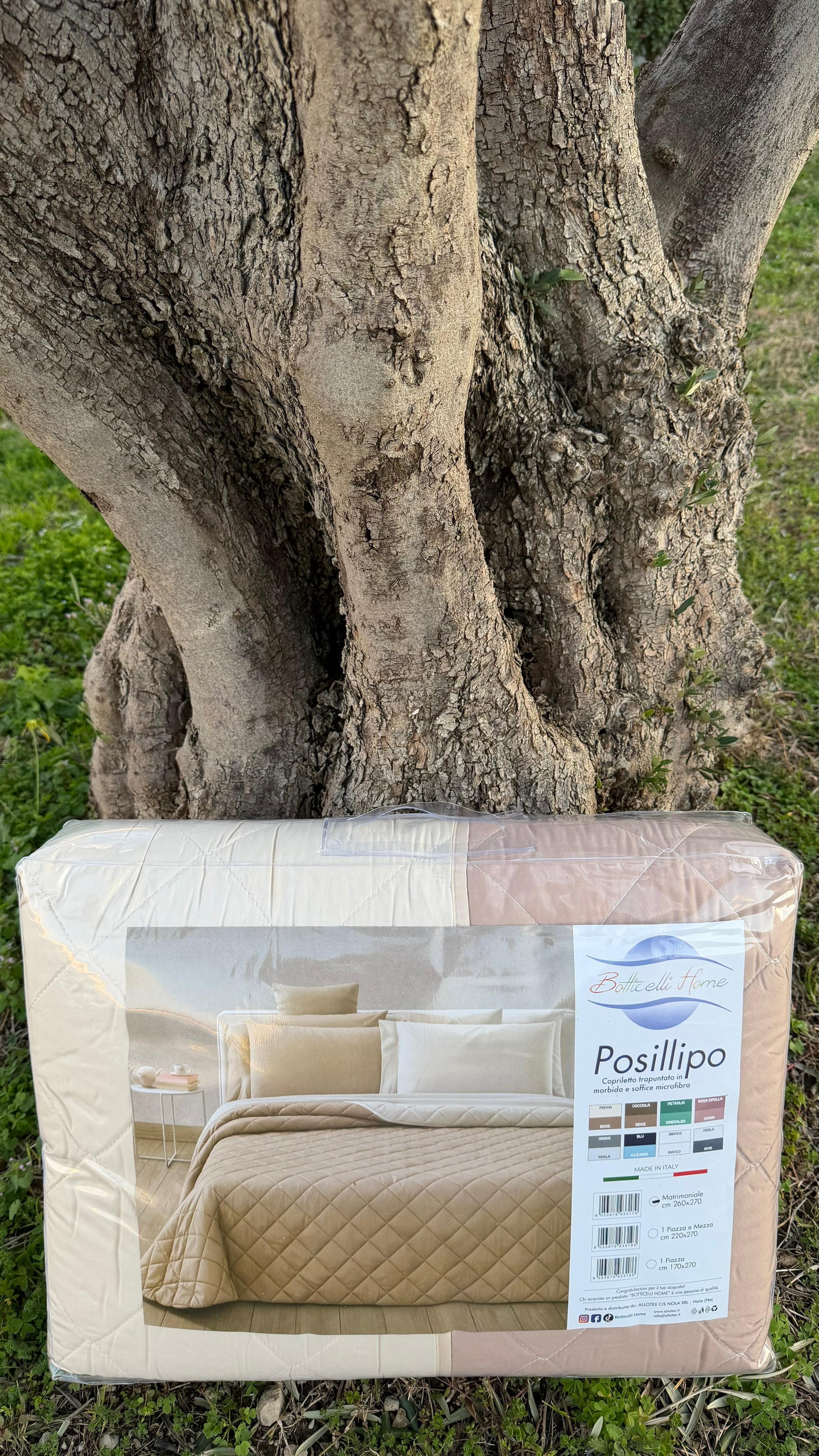Copriletto trapuntato 100 gr Posillipo double-face