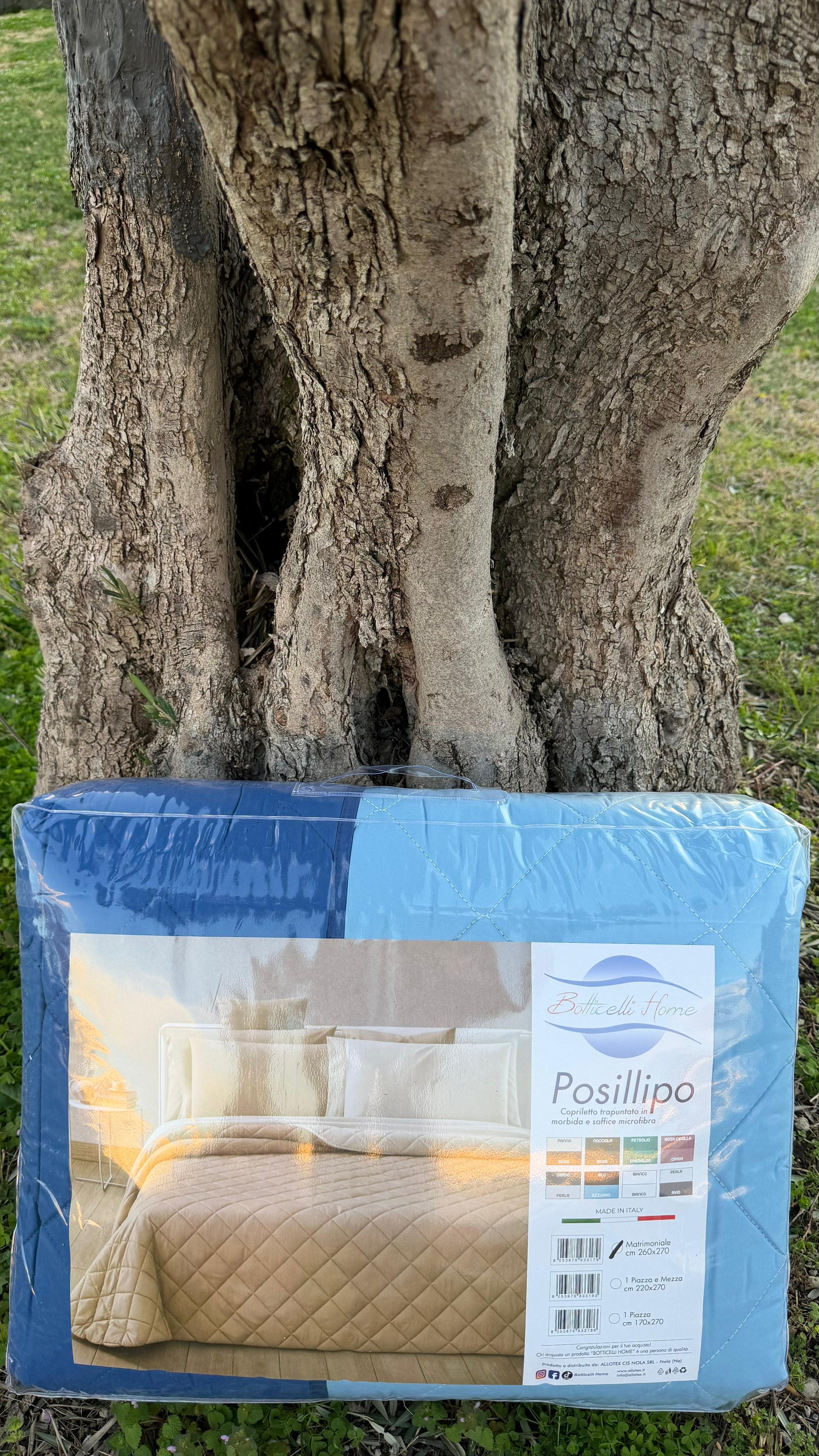 Copriletto trapuntato 100 gr Posillipo double-face