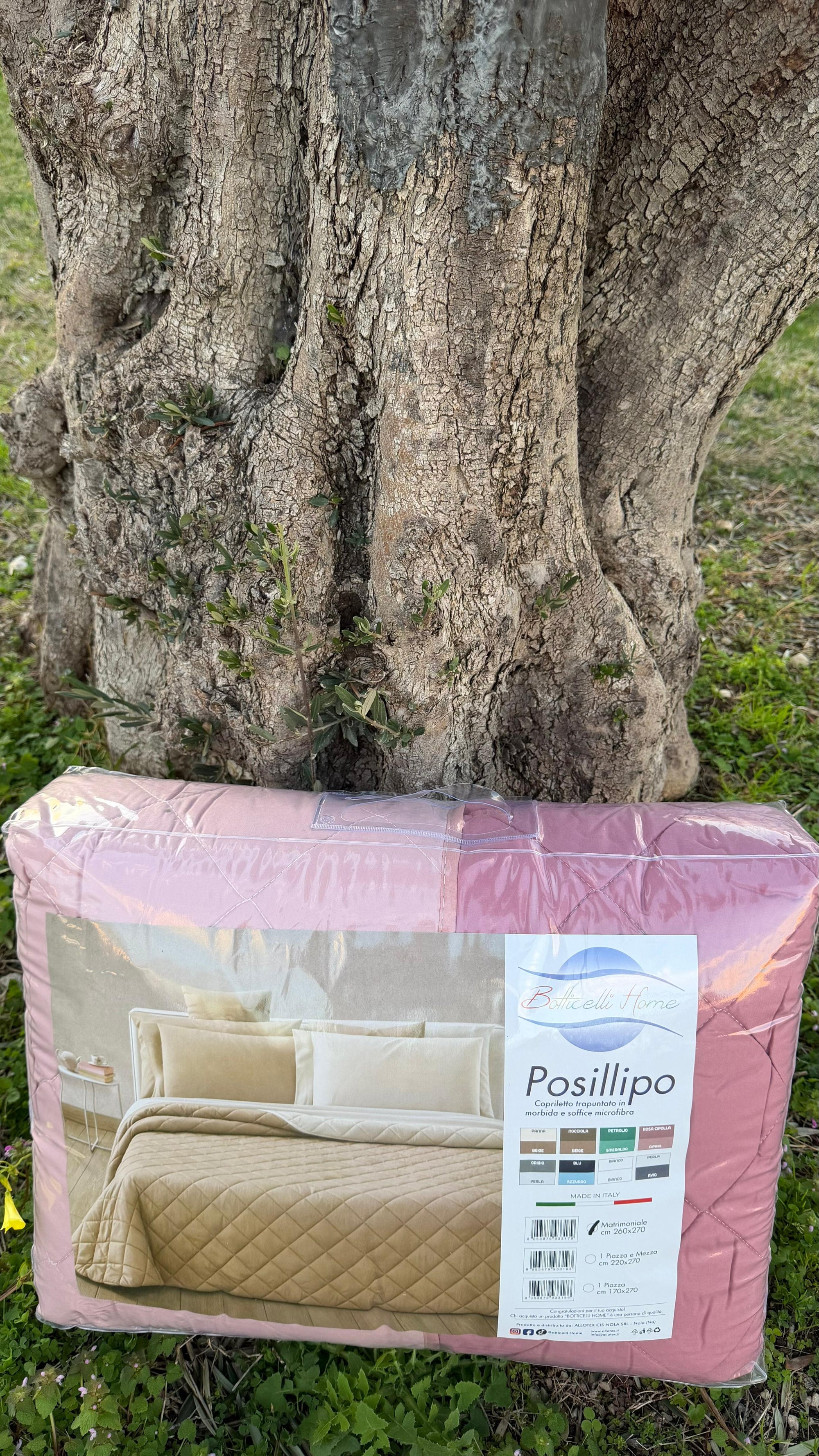 Copriletto trapuntato 100 gr Posillipo double-face