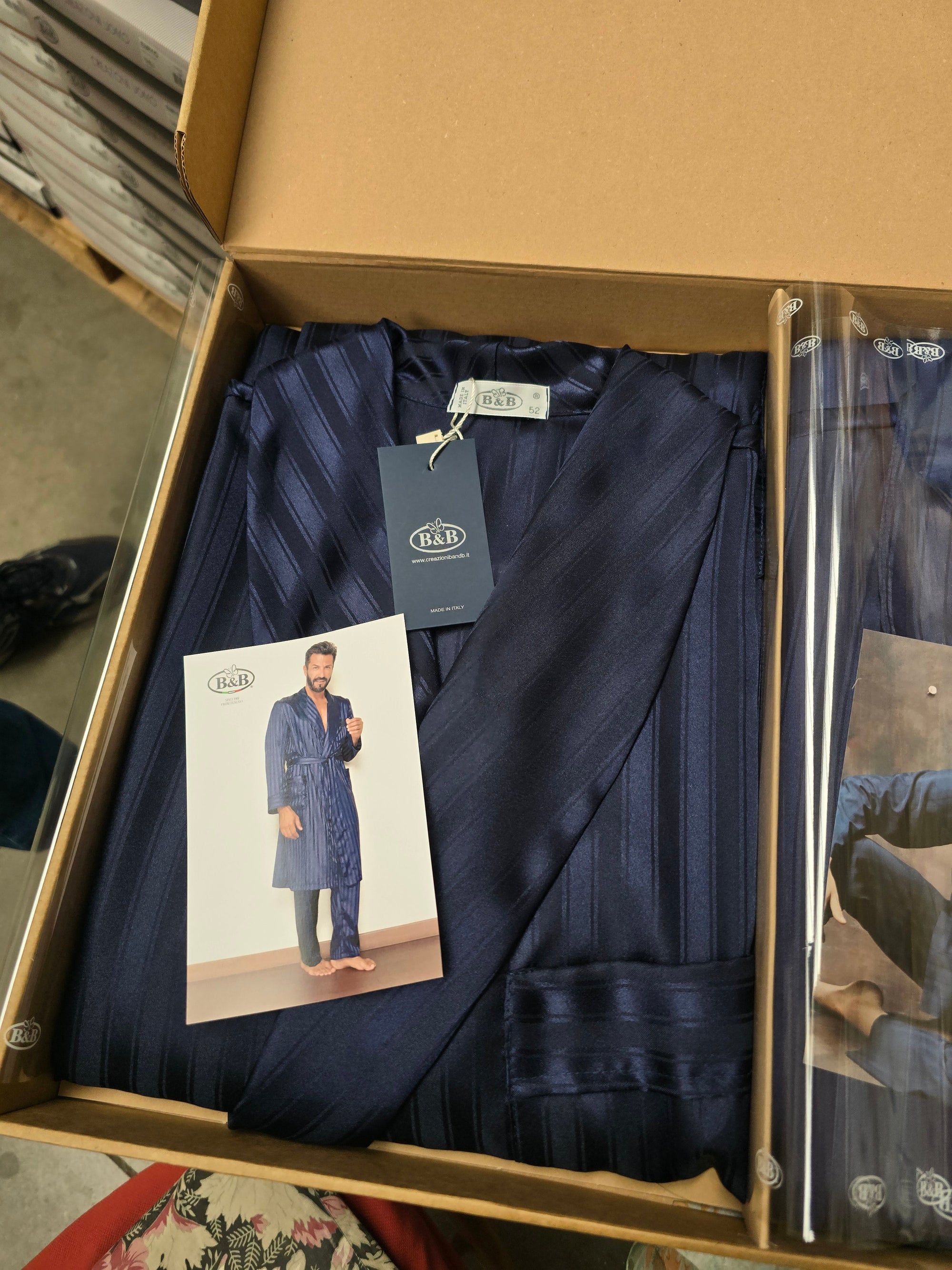 Pigiama e Vestaglia in Raso Luxury Uomo Sposo – B&amp;B Made in Italy