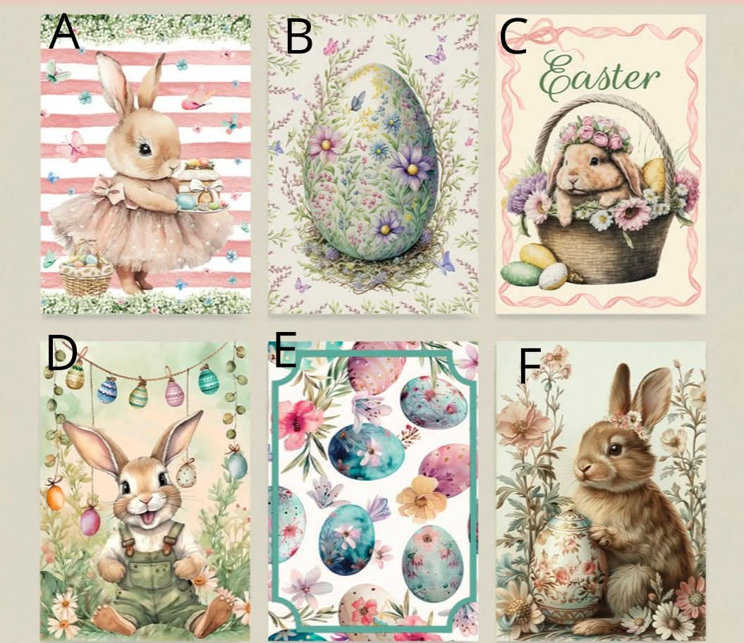 Set 6 strofinacci happy easter