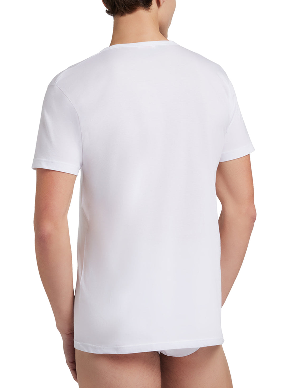 T-Shirt scollo V profondo manica corta uomo, cotone