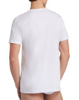 T-Shirt scollo V profondo manica corta uomo, cotone