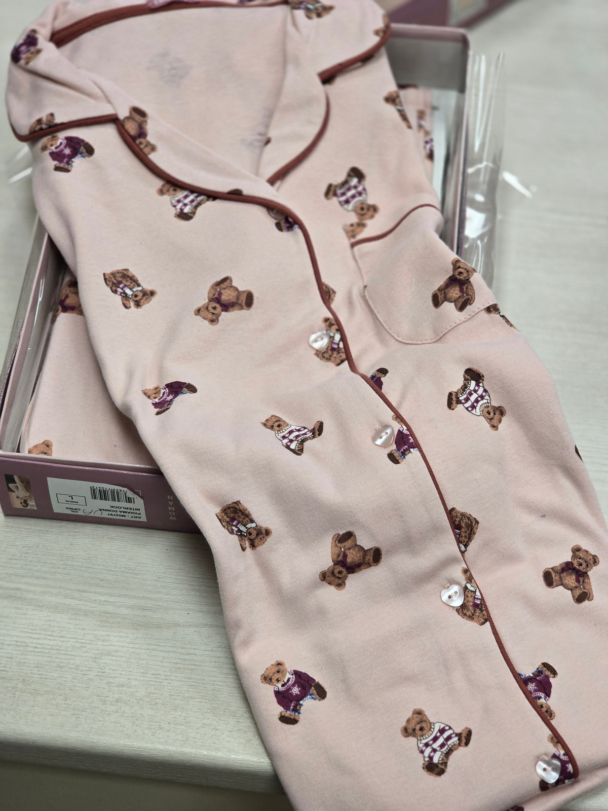 Pigiama teddy taglio uomo con calzini omaggio