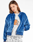 Giacca bomber con zip donna