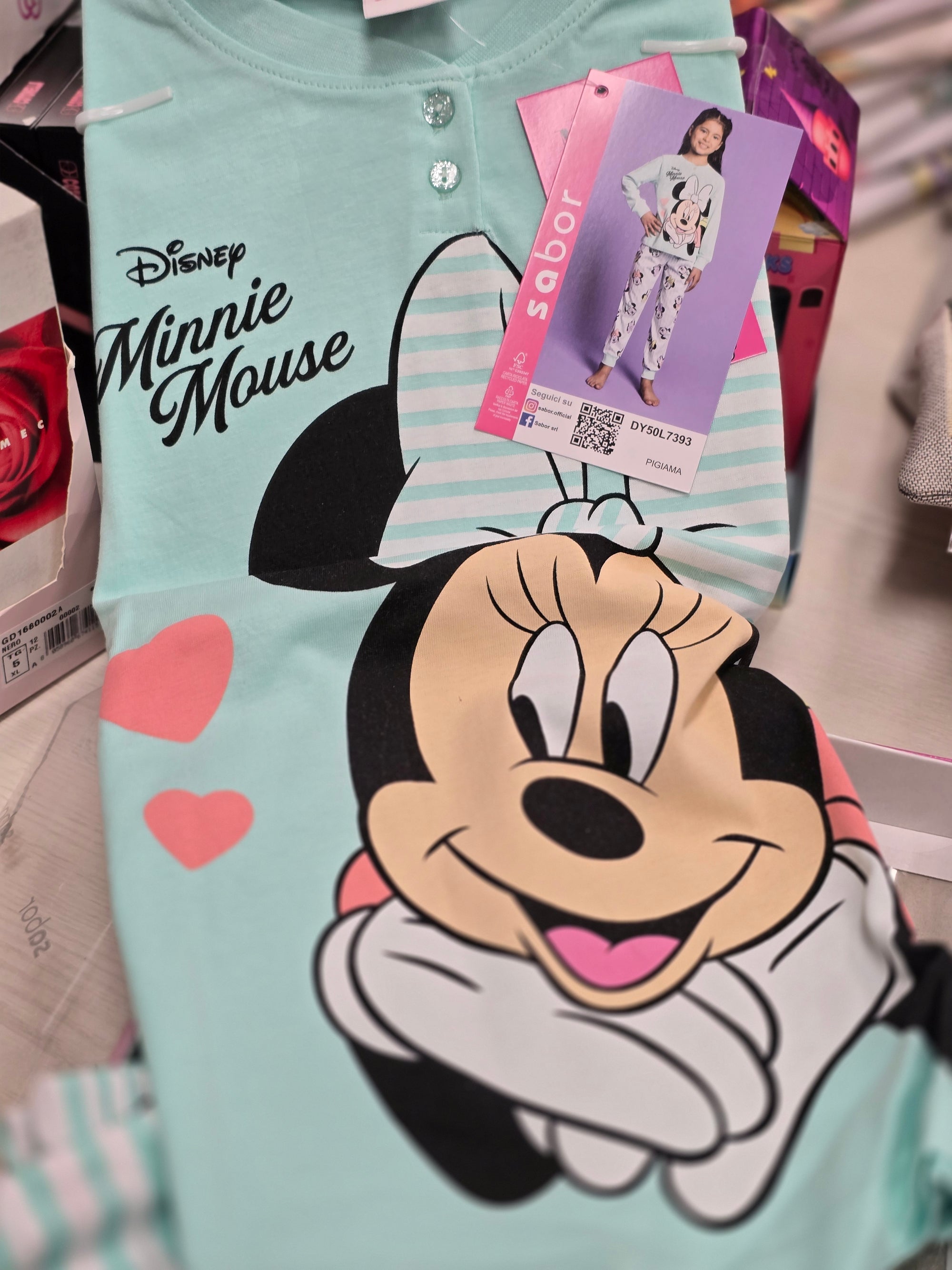 Pigiama Minnie cotone jersey bimba
