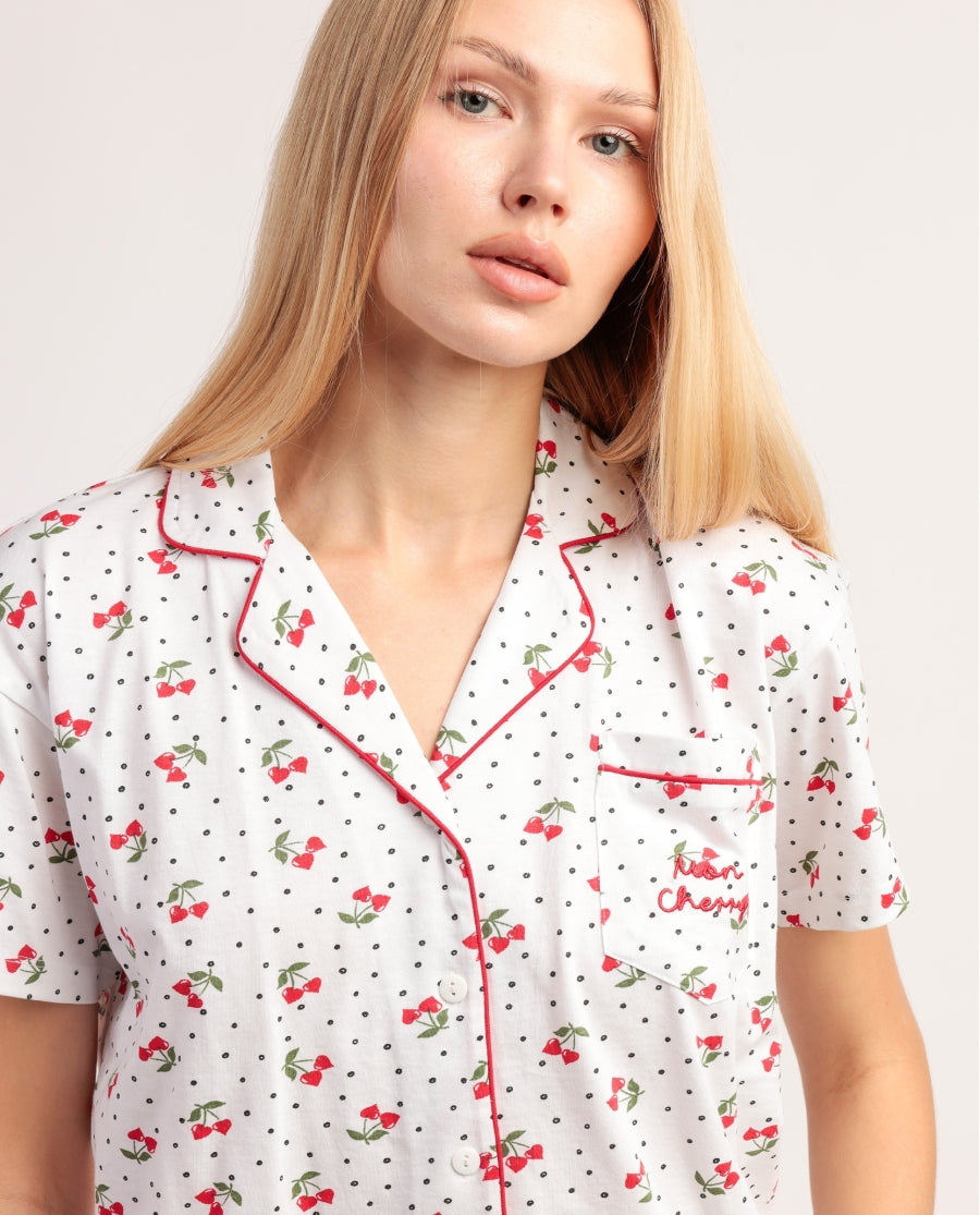 Pigiama cherry taglio uomo