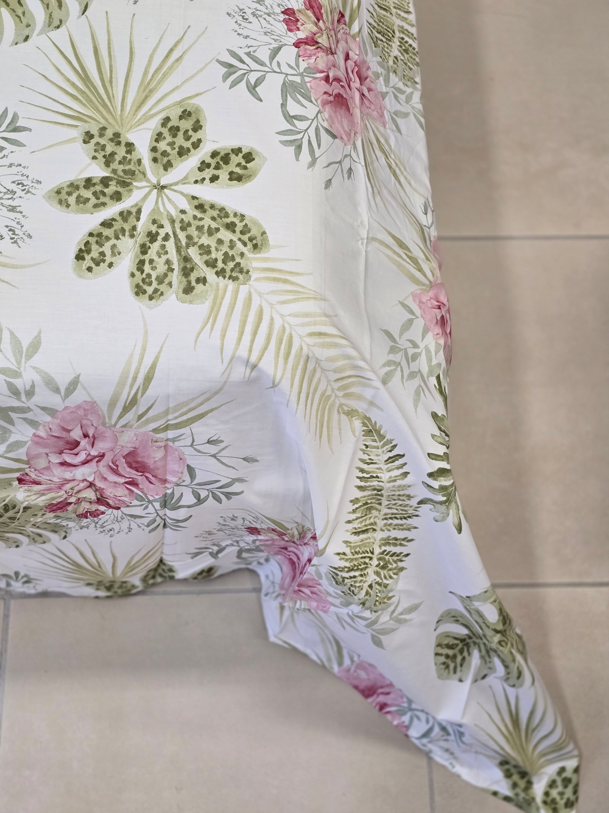 Completo lenzuola effetto copriletto Foliage