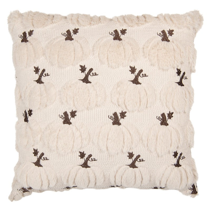 Cuscino arredo Zucche panna 40x40 cm