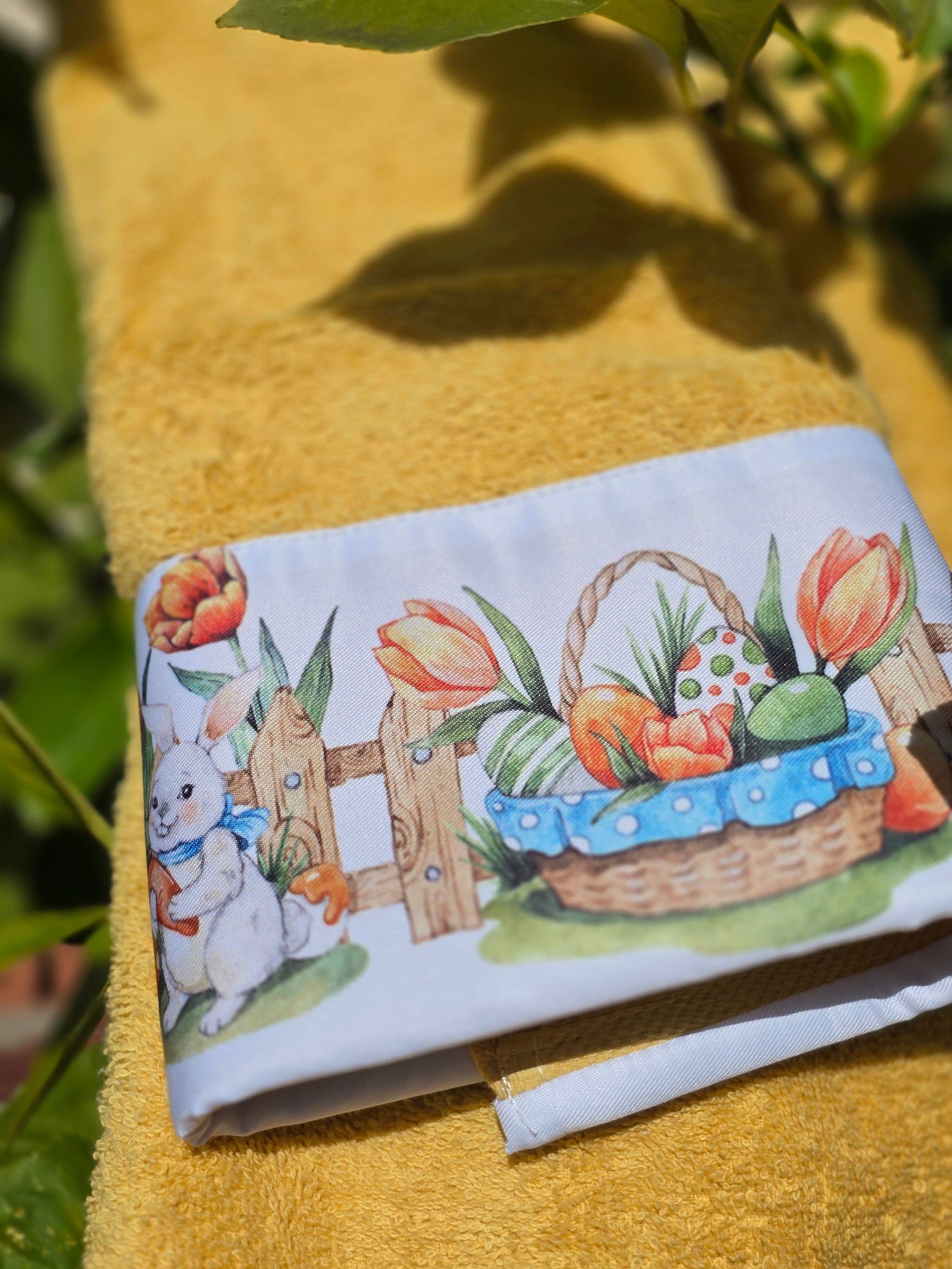 Coppia asciugamani bunny garden