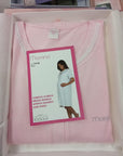 Camicia clinica-parto jersey mezza manica aperta