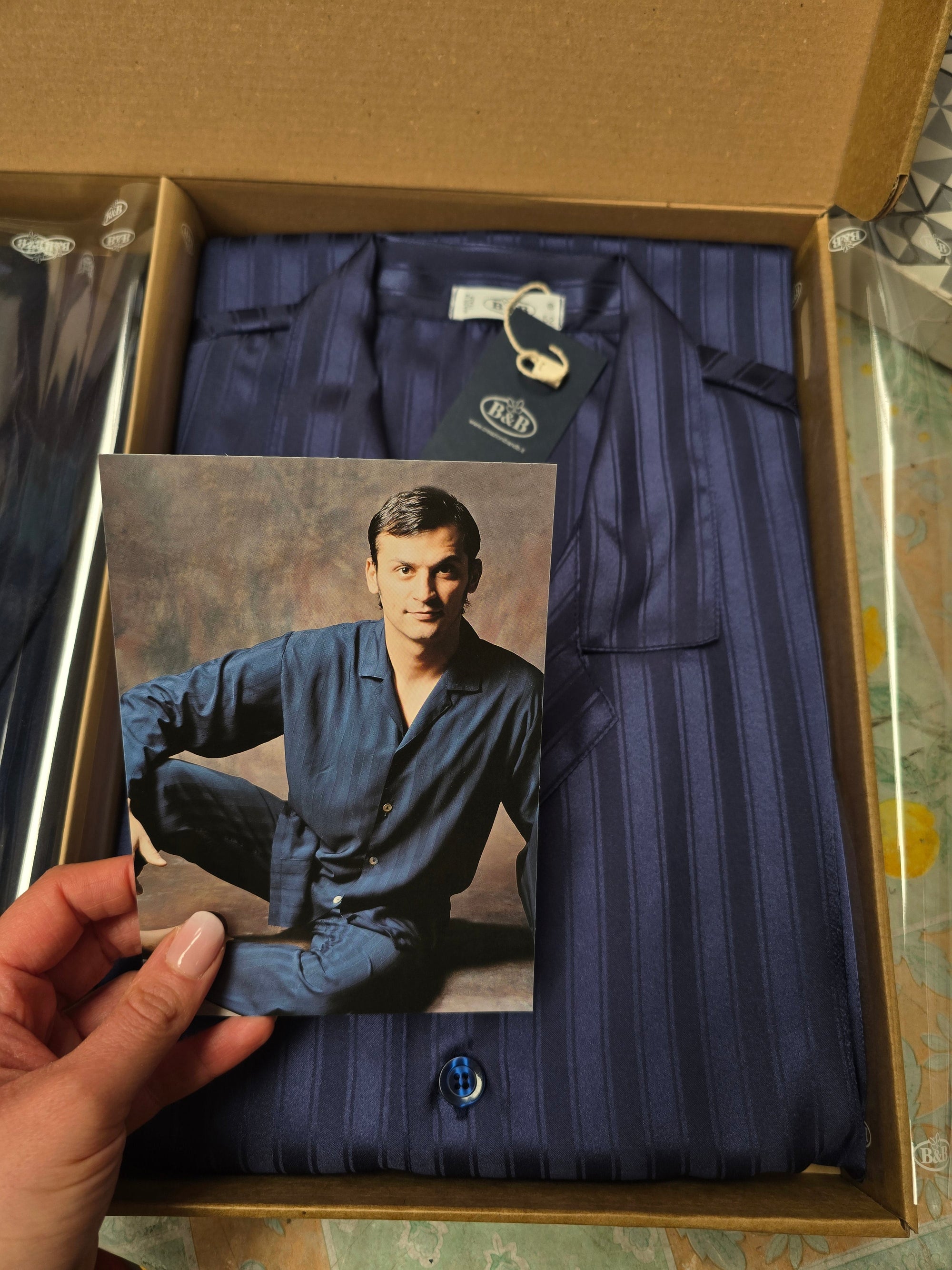 Pigiama e Vestaglia in Raso Luxury Uomo Sposo – B&amp;B Made in Italy