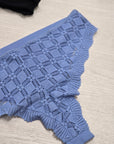Tris brasiliana crochet effetto maglia senza cuciture