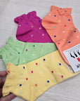 Set 2 paia calzini filo scozia pois