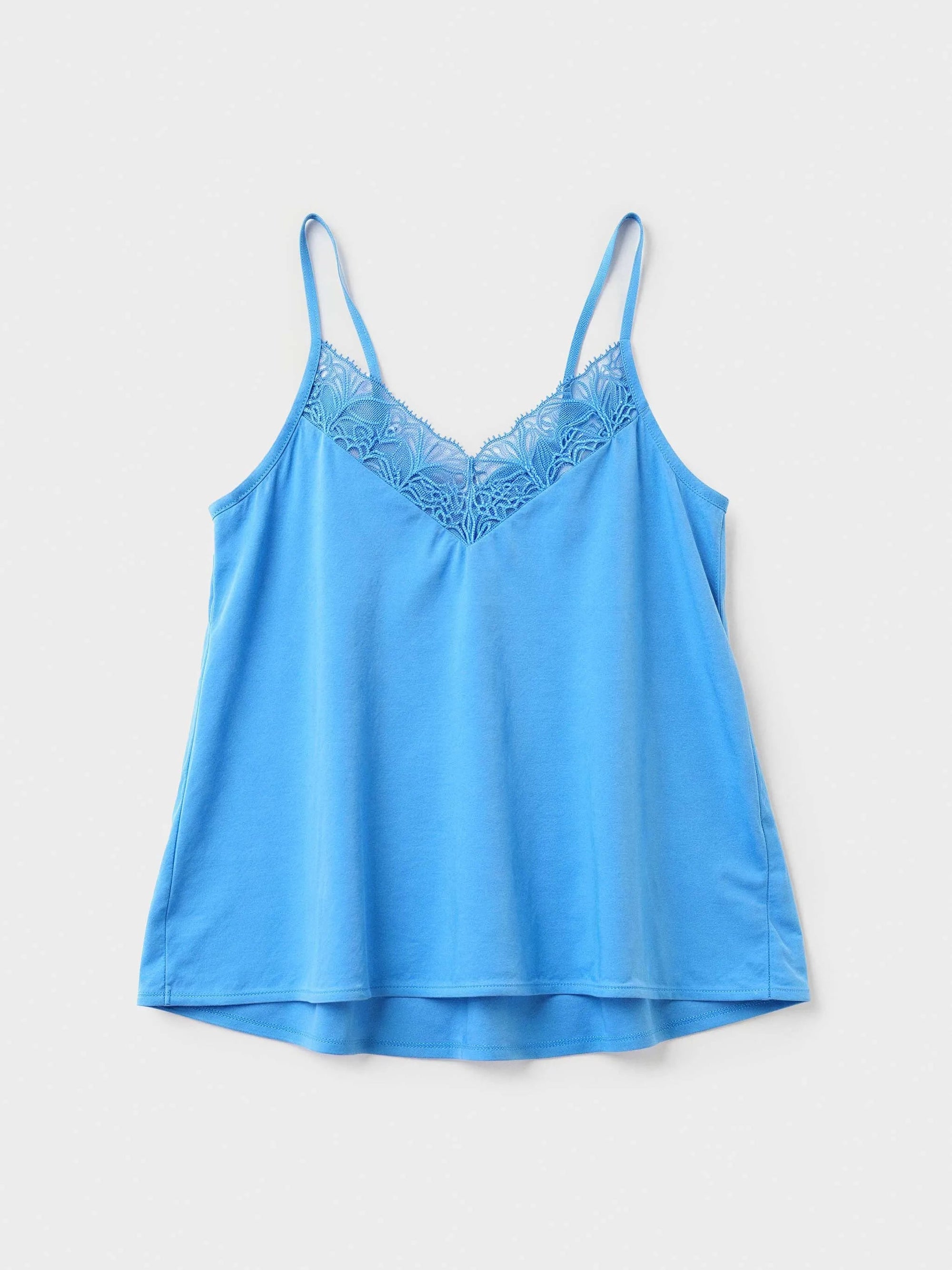 Pigiama corto spalline pizzo sul retro coralli in modal e cotone