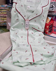 Pigiama donna in puro cotone cherry
