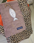 Telo mare con bordo maculato Lovely Shabby