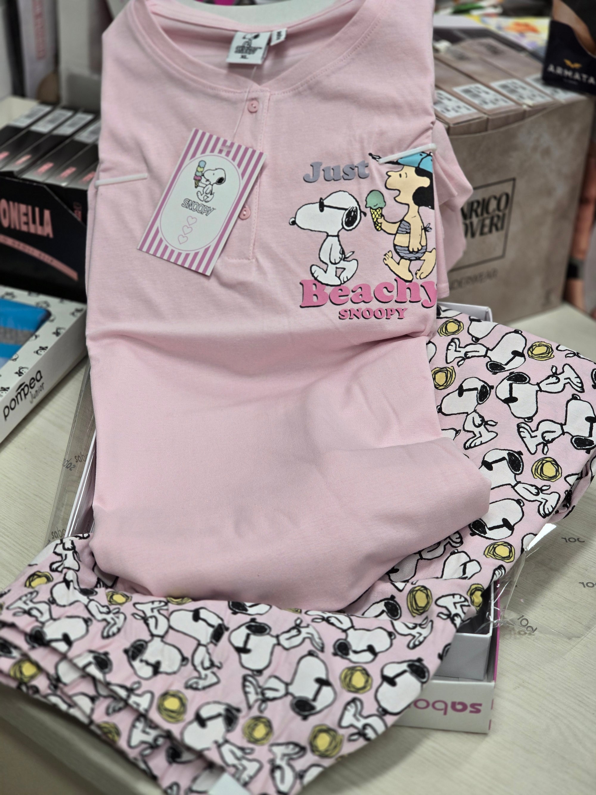 Pigiama Snoopy cotone jersey