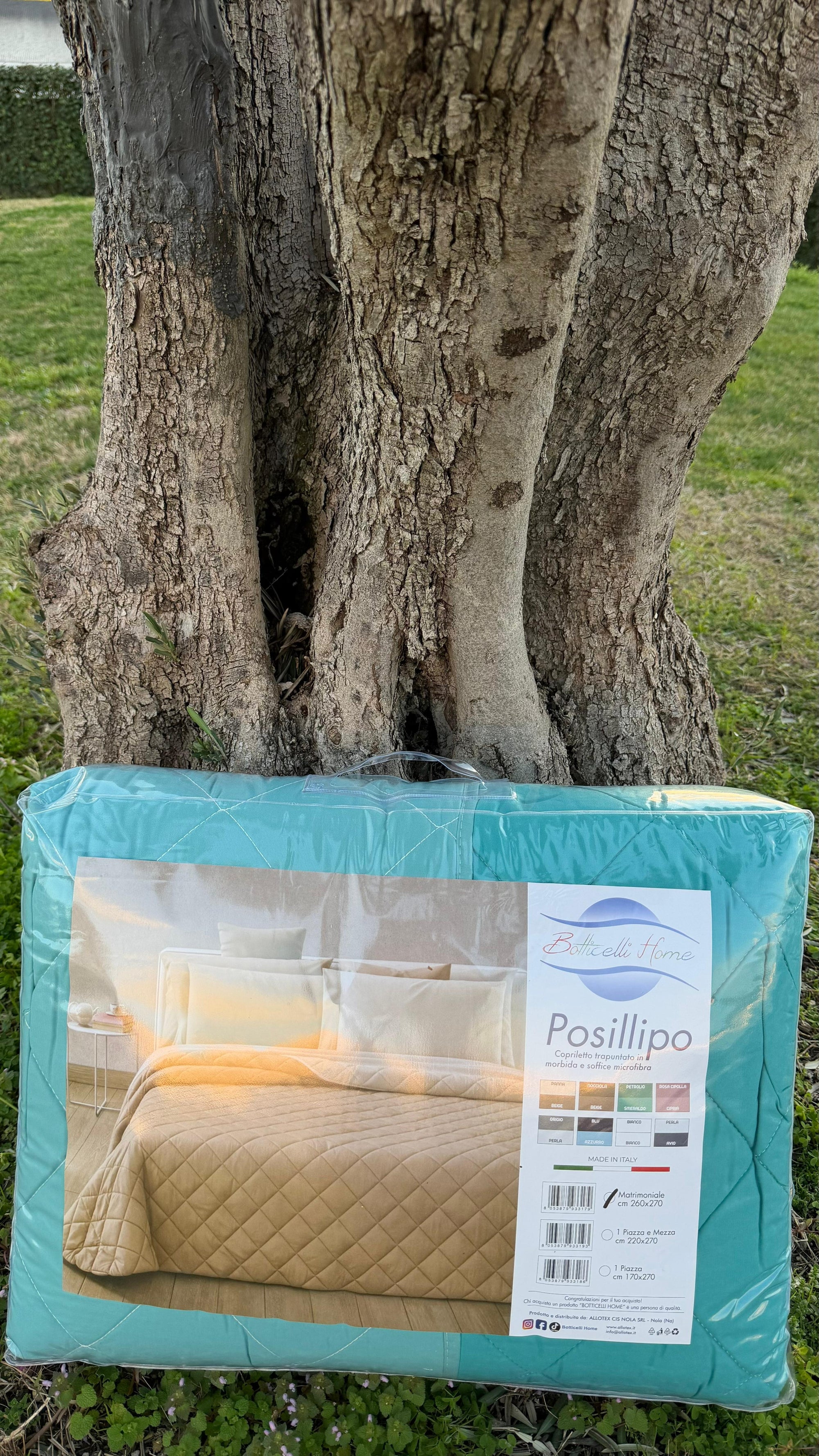 Copriletto trapuntato 100 gr Posillipo double-face