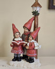 Statuetta decorativa coro di natale 11x8x21 cm