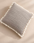 Cuscino arredo pon-pon