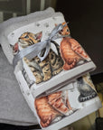 Coppia asciugamani gattini