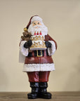 Statuetta decorativa babbo natale 10x10x21 cm