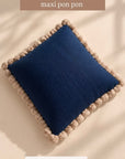 Cuscino arredo pon-pon