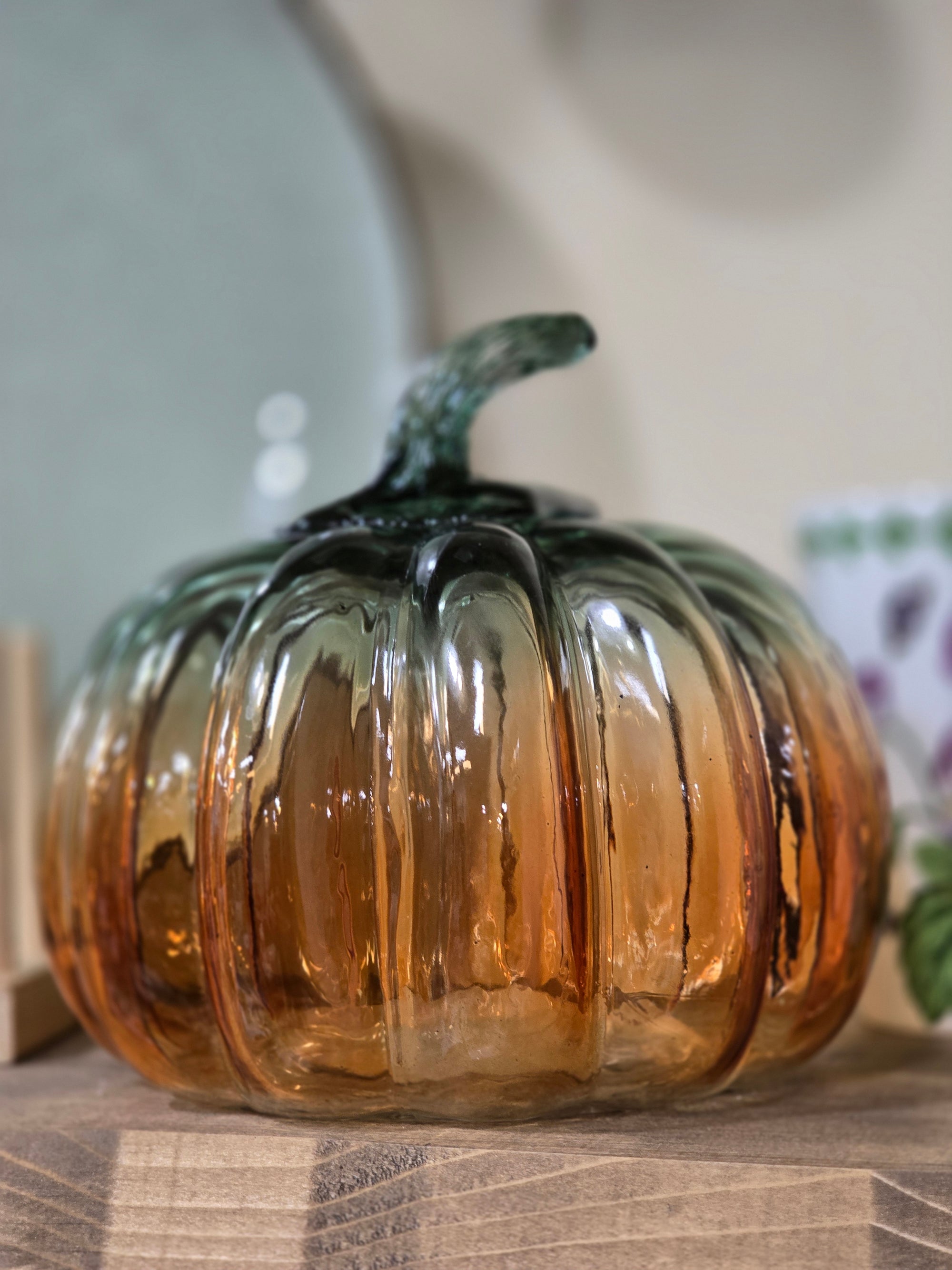 Zucca decorativa in vetro