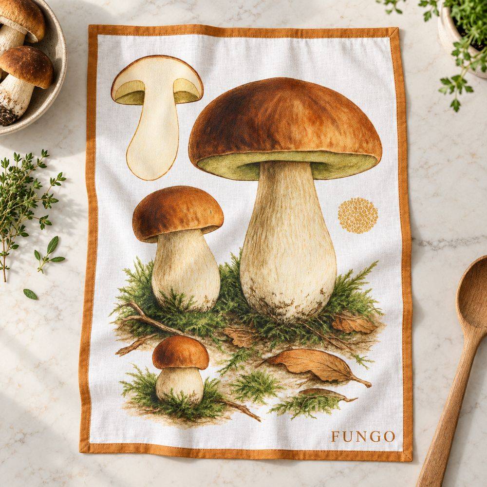Set 4 strofinacci autunno orto botanica