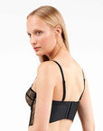 Bustier Ricamato Motivo Pavone - Pizzo Staccabile Gisela