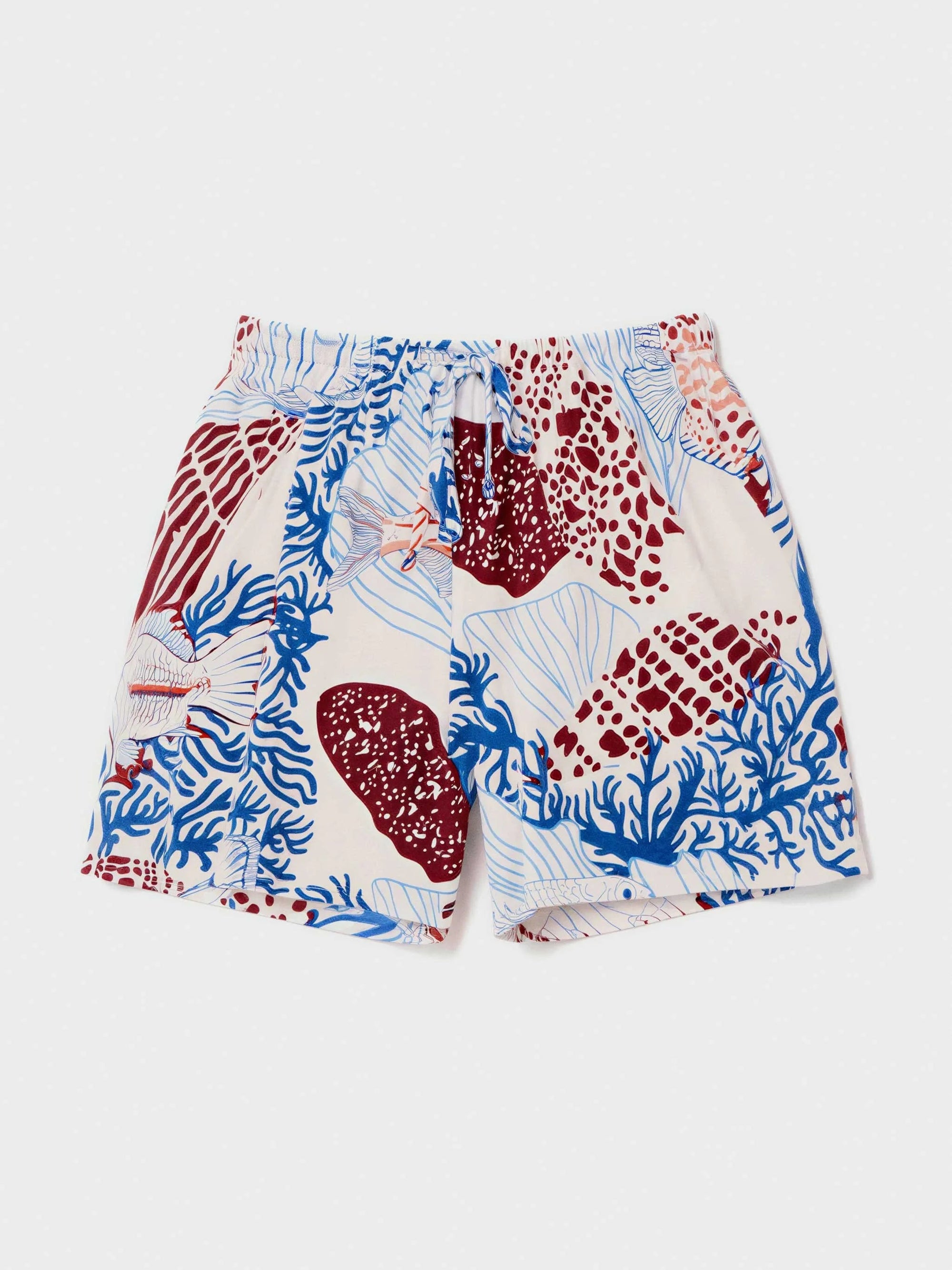 Pigiama corto spalline pizzo sul retro coralli in modal e cotone