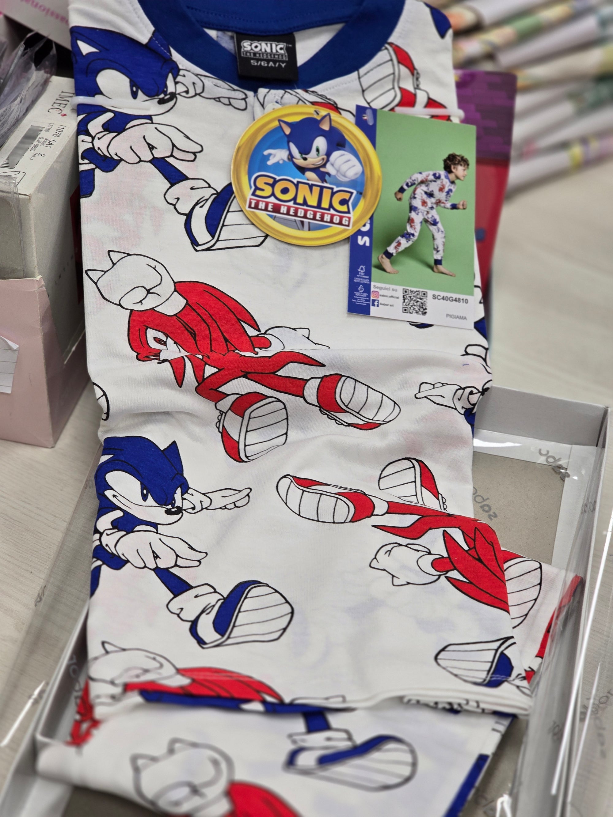 Pigiama sonic bimbo