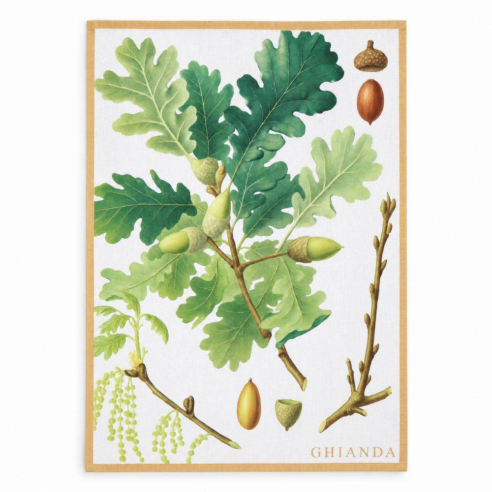 Set 4 strofinacci autunno orto botanica