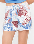 Pigiama corto spalline pizzo sul retro coralli in modal e cotone